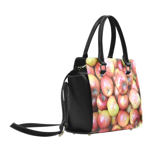 Autumn Apples Red Green Fruit Classic Shoulder Handbag (Model 1653)