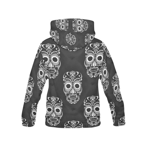 Skull20170352_by_JAMColors All Over Print Hoodie for Women (USA Size) (Model H13)