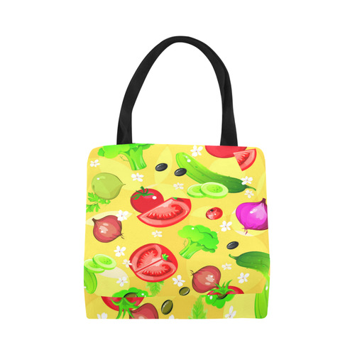 Vegetables Tomatoes Olives Cucumbers Onions Canvas Tote Bag (Model 1657)