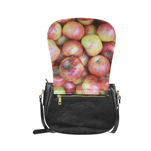Autumn Apples Red Green Fruit Classic Saddle Bag/Small (Model 1648)