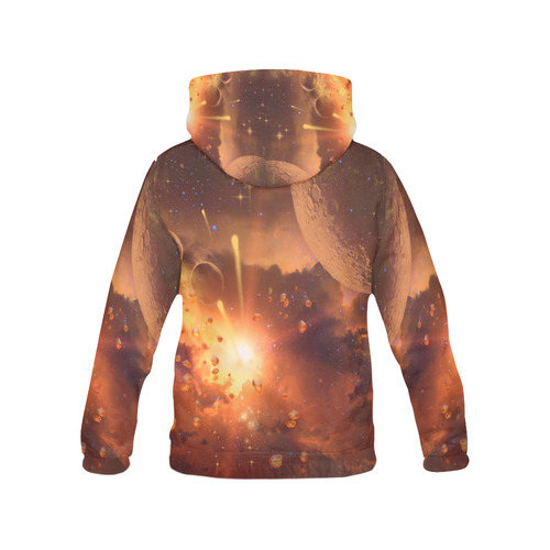 The universe All Over Print Hoodie for Women (USA Size) (Model H13)