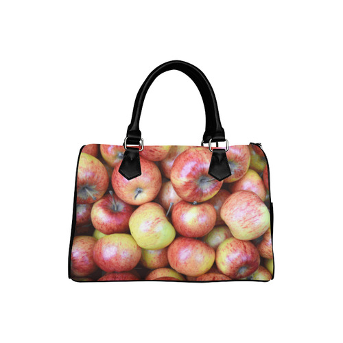 Autumn Apples Red Green Fruit Boston Handbag (Model 1621)