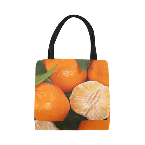 Oranges & Peeled Orange Fruit Canvas Tote Bag (Model 1657)