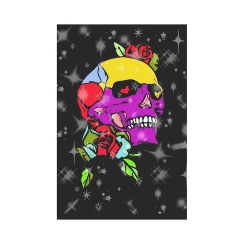 A Skull of Love by Popart Love Garden Flag 12‘’x18‘’（Without Flagpole）