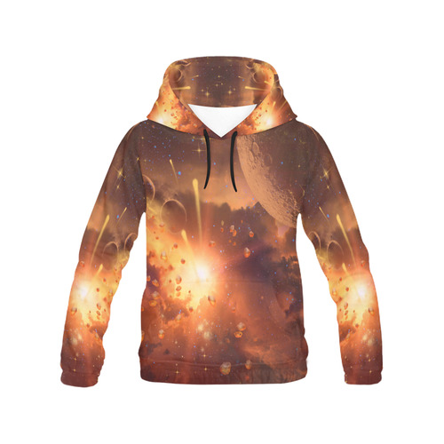 The universe All Over Print Hoodie for Women (USA Size) (Model H13)