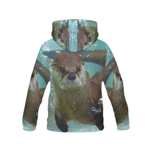 Otter20161001 All Over Print Hoodie for Women (USA Size) (Model H13)