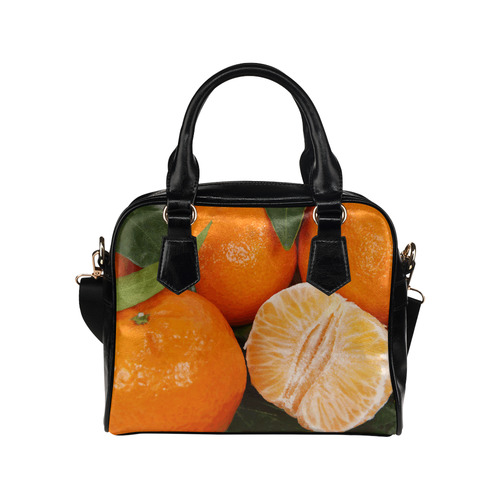 Oranges & Peeled Orange Fruit Shoulder Handbag (Model 1634)