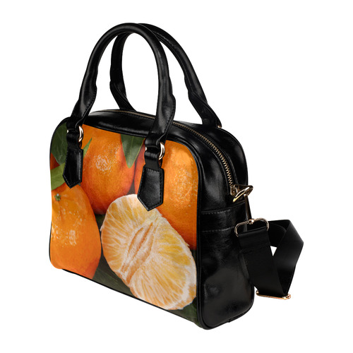 Oranges & Peeled Orange Fruit Shoulder Handbag (Model 1634)