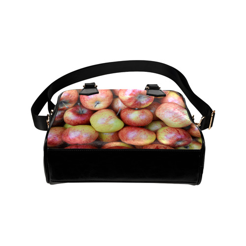 Autumn Apples Red Green Fruit Shoulder Handbag (Model 1634)