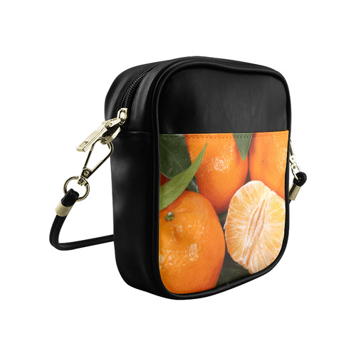 Oranges & Peeled Orange Fruit Sling Bag (Model 1627)