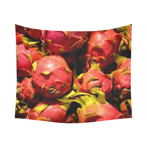Dragon Fruit Cotton Linen Wall Tapestry 60"x 51"
