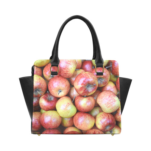 Autumn Apples Red Green Fruit Classic Shoulder Handbag (Model 1653)