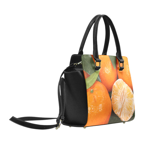 Oranges & Peeled Orange Fruit Classic Shoulder Handbag (Model 1653)