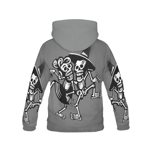 lets dance- Skulls All Over Print Hoodie for Men (USA Size) (Model H13)