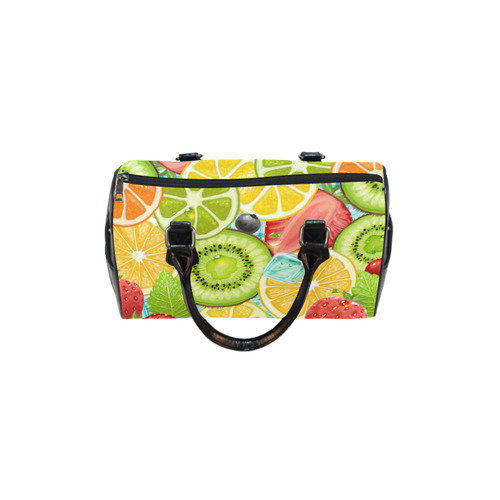 Strawberry Kiwi Orange Fruit Boston Handbag (Model 1621)