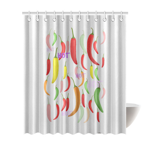 Hot Peppar, chilli Shower Curtain 72"x84"