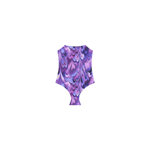 Purple Marble Strap Swimsuit ( Model S05)