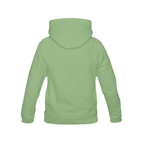 Green Tea All Over Print Hoodie for Women (USA Size) (Model H13)
