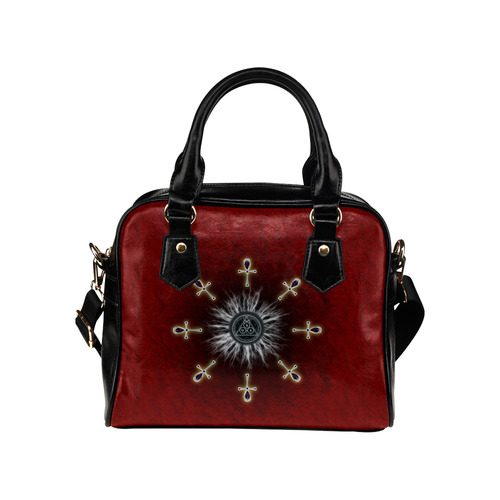 Immortal Alchemy Gothic Ankh Art Shoulder Handbag (Model 1634)