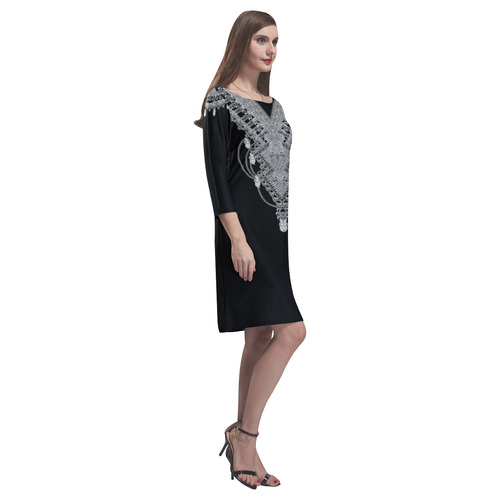 silver design by Sandrine Kespi Rhea Loose Round Neck Dress(Model D22)
