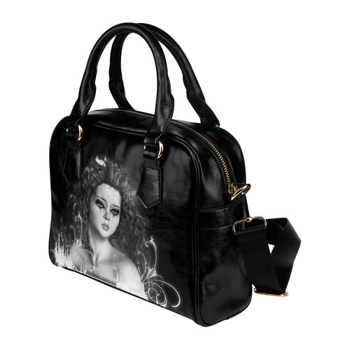 Gothic Girls Lost Forever Fantasy Goth Art Shoulder Handbag (Model 1634)
