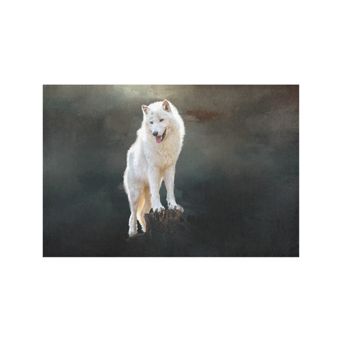 A wonderful painted arctic wolf Placemat 12’’ x 18’’ (Set of 2)