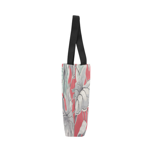 Vintage Floral Wallpaper Canvas Tote Bag (Model 1657)