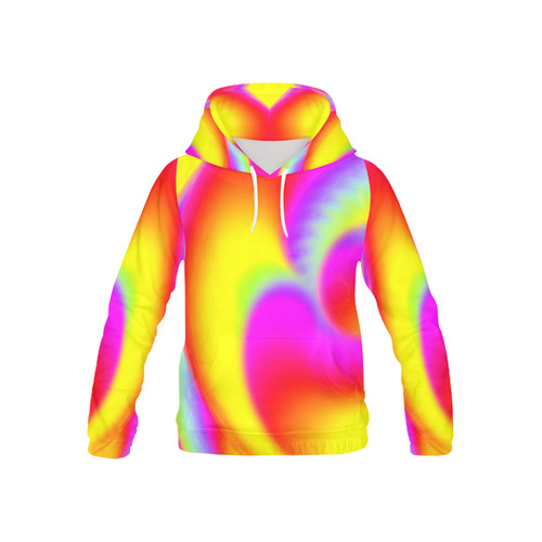 neon fun 7 All Over Print Hoodie for Kid (USA Size) (Model H13)
