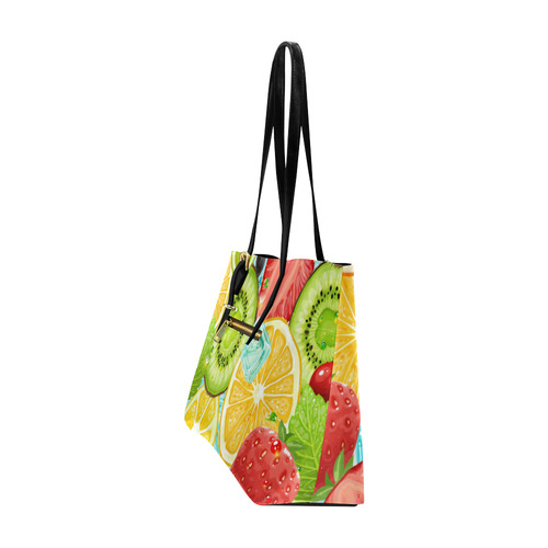 Strawberry Kiwi Orange Fruit Euramerican Tote Bag/Large (Model 1656)