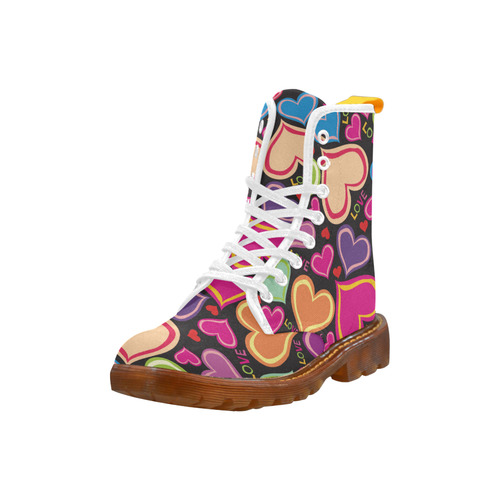 Cute heart custom boots Martin Boots For Women Model 1203H