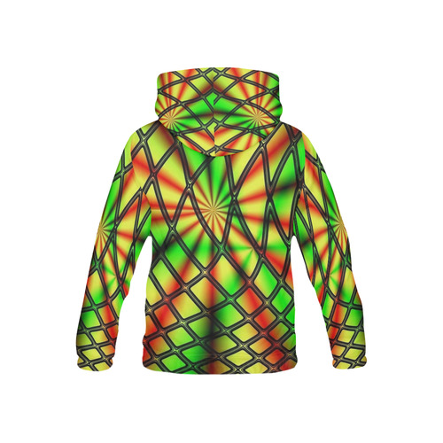 neon behind network All Over Print Hoodie for Kid (USA Size) (Model H13)