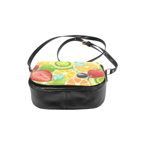 Strawberry Kiwi Orange Fruit Classic Saddle Bag/Small (Model 1648)