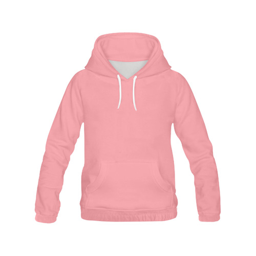 Flamingo Pink All Over Print Hoodie for Women (USA Size) (Model H13)