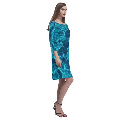 Summer Blues Rhea Loose Round Neck Dress(Model D22)