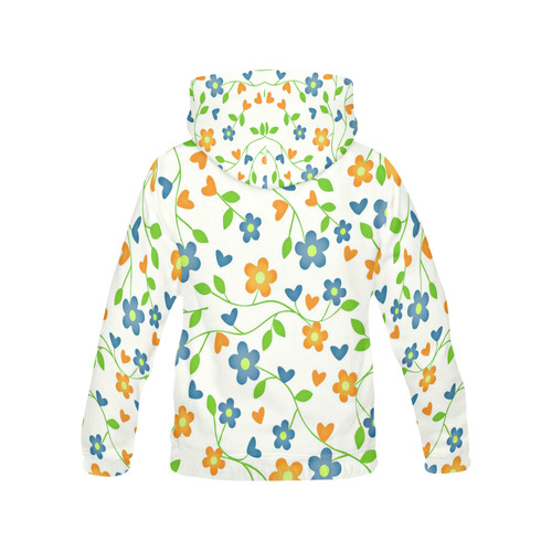 lovely floral 416C All Over Print Hoodie for Men (USA Size) (Model H13)