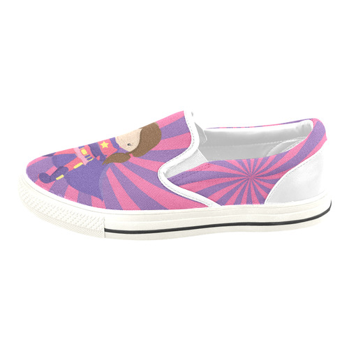 Supergirl Lily Slip-on Canvas Shoes for Kid (Model 019)