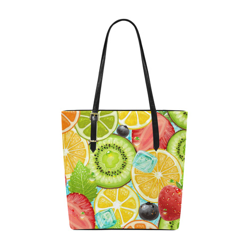 Strawberry Kiwi Orange Fruit Euramerican Tote Bag/Small (Model 1655)