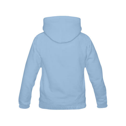 Placid Blue All Over Print Hoodie for Women (USA Size) (Model H13)