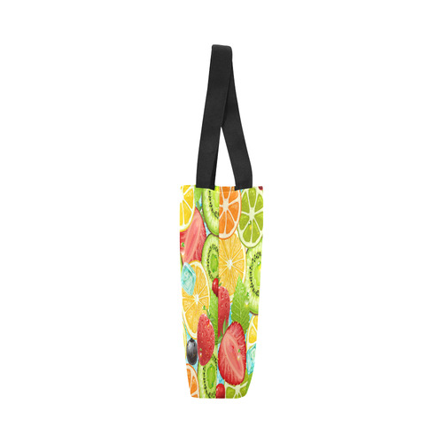 Strawberry Kiwi Orange Fruit Canvas Tote Bag (Model 1657)