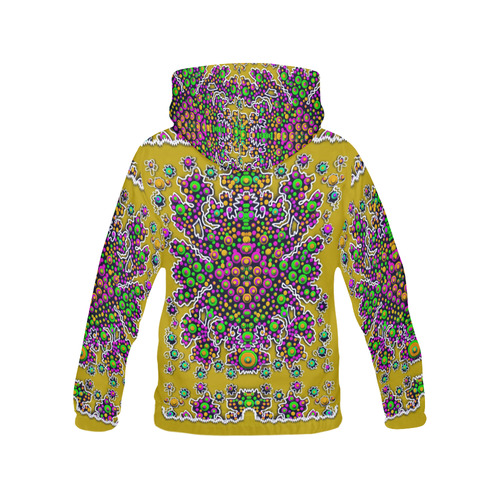 Peacock in peace All Over Print Hoodie for Women (USA Size) (Model H13)