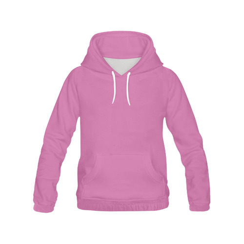 Super Pink All Over Print Hoodie for Women (USA Size) (Model H13)
