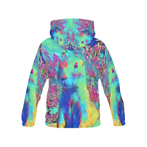 Animal ArtStudio prairie dog 1016 All Over Print Hoodie for Women (USA Size) (Model H13)