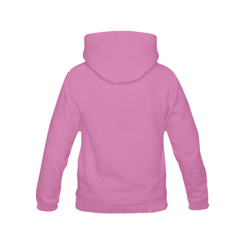 Super Pink All Over Print Hoodie for Women (USA Size) (Model H13)