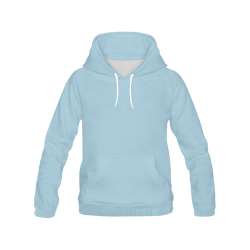 Aquamarine All Over Print Hoodie for Women (USA Size) (Model H13)