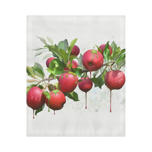 Melting Apples, fruit watercolors Duvet Cover 86"x70" ( All-over-print)