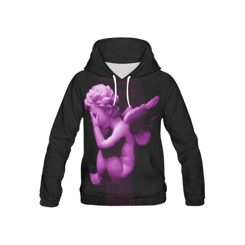 Sad li'l angel All Over Print Hoodie for Kid (USA Size) (Model H13)