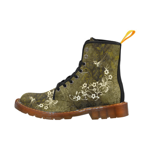 Fantasy birds with leaves Martin Boots For Men Model 1203H