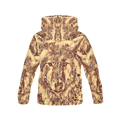 Animal ArtsStudio- amazing wolf CP All Over Print Hoodie for Men (USA Size) (Model H13)