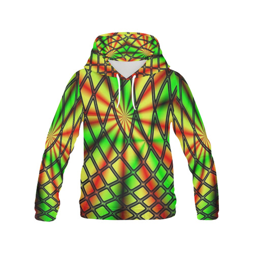 neon behind network All Over Print Hoodie for Men (USA Size) (Model H13)