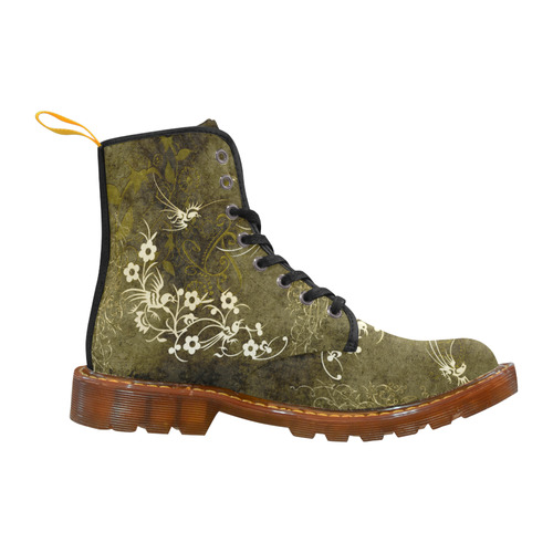 Fantasy birds with leaves Martin Boots For Men Model 1203H